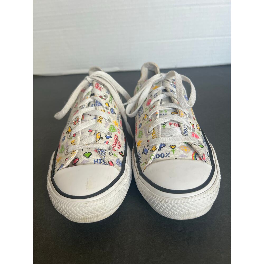 Converse All Star Juniors OX Player One 670171F Video Game Sneaker Shoes READ - Picture 5 of 12